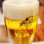 入谷鬼子母神門前のだや - まずは，ヱビスの生で乾杯。ぷはぁっ〜！