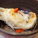 入谷鬼子母神門前のだや - お通しは，鯛の松前煮