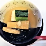 山玄茶 - 餡が入った『焚き合わせ』～!! 『厚揚げ』『小松菜』『筍』『わかめ』など～♪( ^o^)ﾉ　