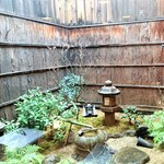 山玄茶 - カウンター席から見える坪庭～♪( ^o^)ﾉ