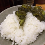 麺山 - ご飯と漬け物