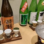 Sushi Sakaya Ippo - 日本酒の飲み比べセット