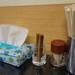 まんぷく亭 - （2017/1月）テーブル備え付け品