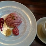 イタリア食堂amico - 苺のモンブラン(o^－^o)美味しい～