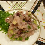 鮨処おざ喜 - 鯵のなめろう 2017.3月