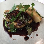 プレヴナンス - フォアグラのポアレ　ペリグーソース　筍とともに