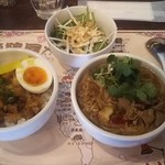 Mensenya Forumosa - 麺線、魯肉飯ハーフ＆ハーフ