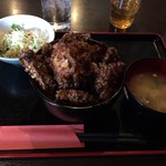 amakusaichibashimatabi - とり天と天草野菜天丼