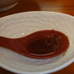 麺処 有彩 - 「辛味入れてみて～」と御主人。