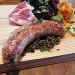 尼ヶ坂 - 自家製のサルシッチャのアップ