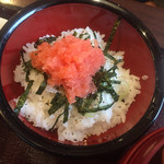 そば正 - 2017年3月下旬 明太ご飯 ¥380 明太子がたっぷりです。