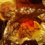 ホイル焼きとお造り。