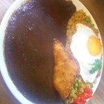王子ムルギー - ナシカレーに白身魚フライを。