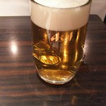 串の味 東八 - 生ビール（中）590円♪