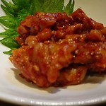 濃厚鶏白湯拉麺 乙 - 鶏肉チャンジャ（アップ）