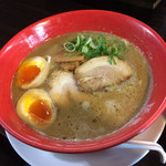 麺蔵ひの屋 - 鶏醤油ラーメン ※煮玉子半身追加:デフォで半身入っているなら教えて欲しい