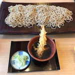 板そばとエビ天