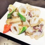 四川料理 シュン - ヤリイカのネギ塩炒め