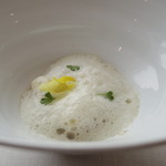 エスキス - くりのフランの下にホタテ貝