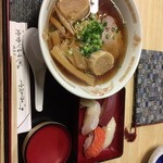サロン食堂 - ラーメンすしセット