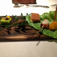 アッシュ - シフォンケーキ、コロッケ、鶉卵黄、鰤、金柑