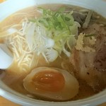 らーめん 孫子 - 鶏白湯醤油大盛り麺ストレート
