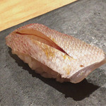 すし 喜邑 - コダイの昆布締め