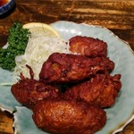 楽味家まるげん - ち●ち●揚げ・・・形からか？