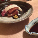 いまゐ - クジラのベーコン、漬けカツオ