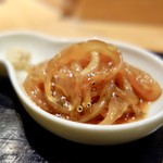 すし蓑 - ［2017/03］酒肴③ 白魚 たまり醤油 生姜