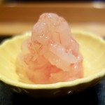 すし蓑 - ［2017/03］酒肴⑥ 甘エビ わた ゆず