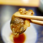 すし蓑 - ［2017/03］酒肴⑫ 赤貝肝 ポン酢