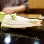 すし蓑 - ［2017/03］寿司⑧ 穴子の握り 塩 わさび