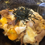 うどん処 きり麦屋 - 日替わりランチのメイン、豚肉の玉子とじ丼