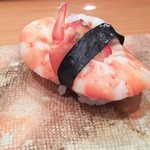 鮨 おさむ - 車エビのからこづけ