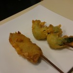 串揚げ料理 揚派 - 海老のしそ巻き＆more