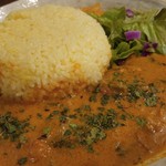 SPICY CURRY 魯珈 - 限定カレー 生カレーリーフ香る！シーフードカレー(南インドスタイル)大盛