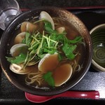 à la 麓屋 - 蛤そば950円