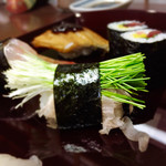 松乃寿司 - ▲芽ネギ、あー美味しい！鰹節が入ってて♪