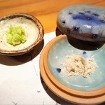 じどりや 穏座 - 山葵と藻塩