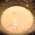 じどりや 穏座 - 最後にお出汁を…まるでカプチーノ