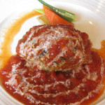 トマトソースのハンバーグステーキ