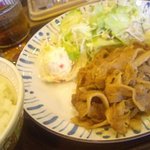 すき家 - 豚しょうが焼き定食