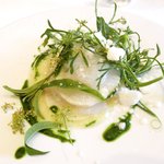 ラ・リューン - メニューＡ 3024円 の今治の藤本さんの旬のイカと姫大根 フレッシュベルベーヌ