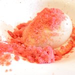 ラ・リューン - メニューＡ 3024円 のいちごのサラダ メレンゲのソルベ