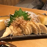 寿司居酒屋 や台ずし - 筍の刺し身（７５５円）