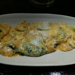 粉ひで - ニラ玉。卵がトロッとしていてつるんと食べられます。