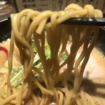 麺部しば盛 - 【2017.3.16】加水率高めの中太麵。