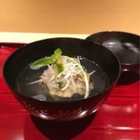 銀座 しのはら - （2017年3月）鮑、卵葛豆腐、花びらうど、春蘭のお椀！