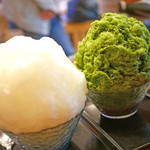 甘味処 相生 - レモン＆抹茶金時かき氷